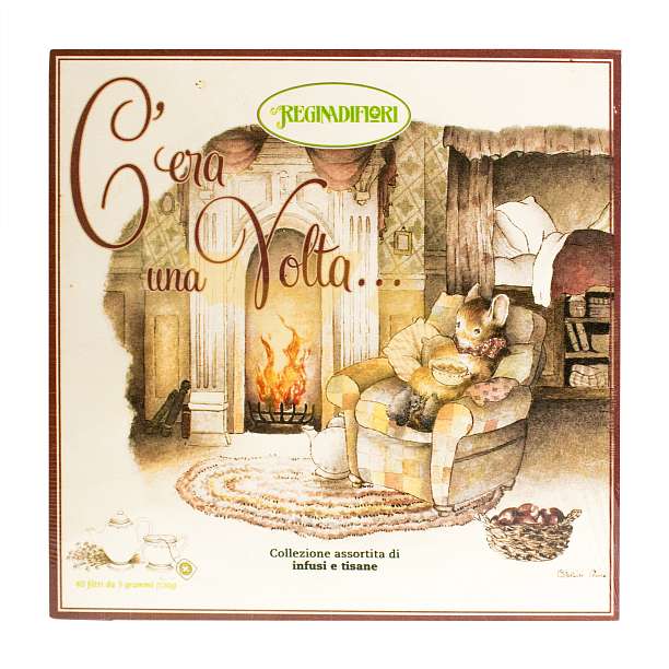 Чайная коллекция 8 видов чая, 40 пакетиков по 3 гр, "C'era una Volta...", REGINADIFIORI, 0,120 кг (подарочная дер/кор)  REGINADIFIORI Италия