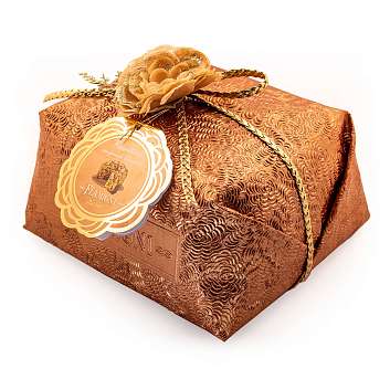 Панеттоне, глазированный шоколадом, без изюма и цукатов, FLAMIGNI, 1 кг (бумажная упаковка)