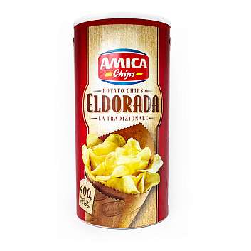 Чипсы картофельные традиционные ELDORADA, AMICA CHIPS, 0,400 кг (туба)