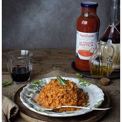 Томатное ризотто с томатами протертыми по-крестьянски 