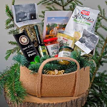 Набор подарочный Basilico - amore mio в корзине