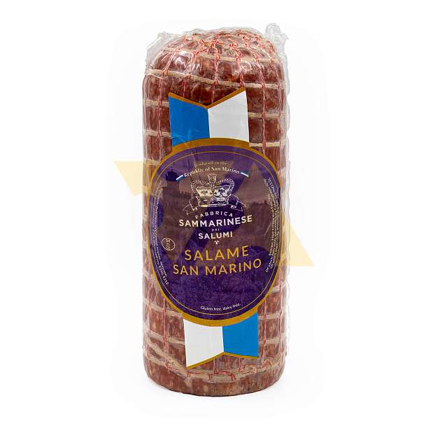 Салями Сан Марино, FABBRICA SAMMARINESE DEI SALUMI, ~ 1,5 кг (вак/уп)  Таганский мясокомбинат Россия