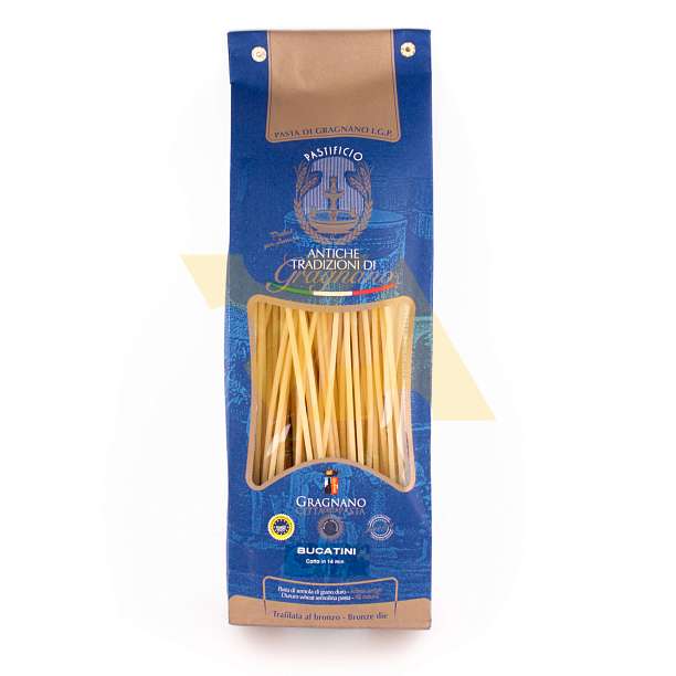 Букатини, паста из твердых сортов пшеницы из Граньяно IGP, ANTICHE TRADIZIONI DI GRAGNANO, 0,5 кг 0.5 кг. Antiche Tradizioni di Gragnano Италия