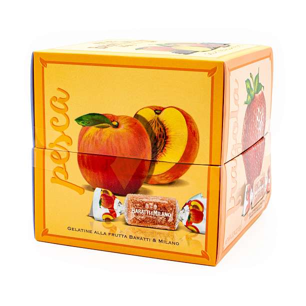 Мармелад фруктовый ассорти с фруктовым соком GIADA, 5853, 5 вкусов, BARATTI&MILANO, 0,150 кг (карт/кор кубик)  Baratti & Milano Италия