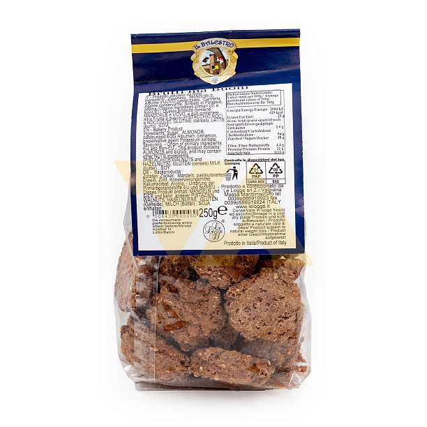 Печенье традиционное BRUTTI MA BUONI, IL BALESTRO, 0,250 кг (пл/пак)  Le Logge Италия