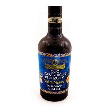 Масло оливковое первого холодного отжима (экстра верджин) "Val di Mazara" DOP, REGNO DEGLI ULIVI, 0,500 л (ст/бут)