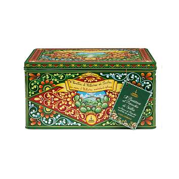 Панеттоне с сицилийскими фисташками и фисташковым кремом покрытый белым шоколадом и фисташками, без изюма и цукатов DOLCE&GABBANA, 1 кг (ж/б)