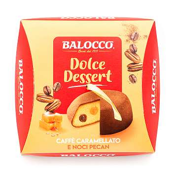 Кекс (десерт) с кремом из карамелизированного кофе и ореха пекан, BALOCCO, 0,650 кг (карт/кор)