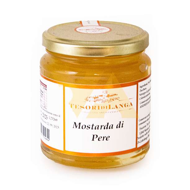 Мостарда из груши, TESORI DI LANGA, 0,380 кг (ст/б)  Apicoltura Brezzo Италия