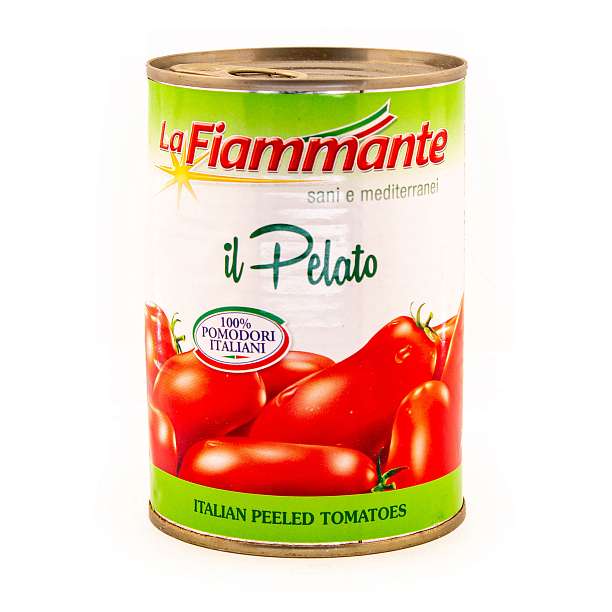 Томаты очищенные Пелати LA FIAMMANTE, ICAB, 0,4 кг/0,24 кг/0,425 л (ж/б)  La Fiammante Италия