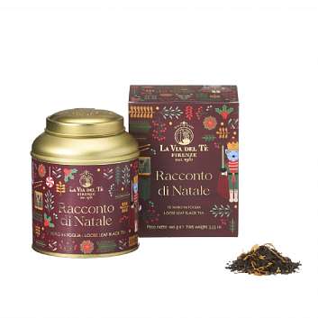 Чай черный листовой RACCONTO DI NATALE, LA VIA DEL TE, 0,100 кг (ж/б в карт/кор)
