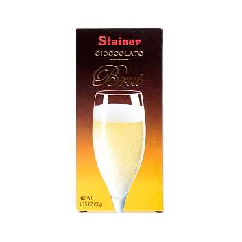 Шоколад молочный с игристым вином брют 1072, 45% какао, STAINER, 0,05 кг (карт/кор)