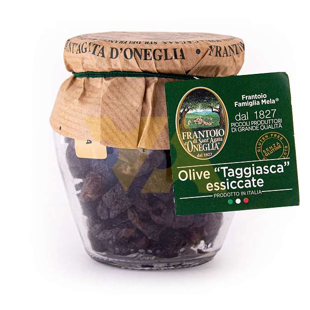 Оливки Таджаски сушеные, SANT'AGATA, 0,06 кг (ст/б)  Frantoio di Sant'Agata d'Oneglia Италия