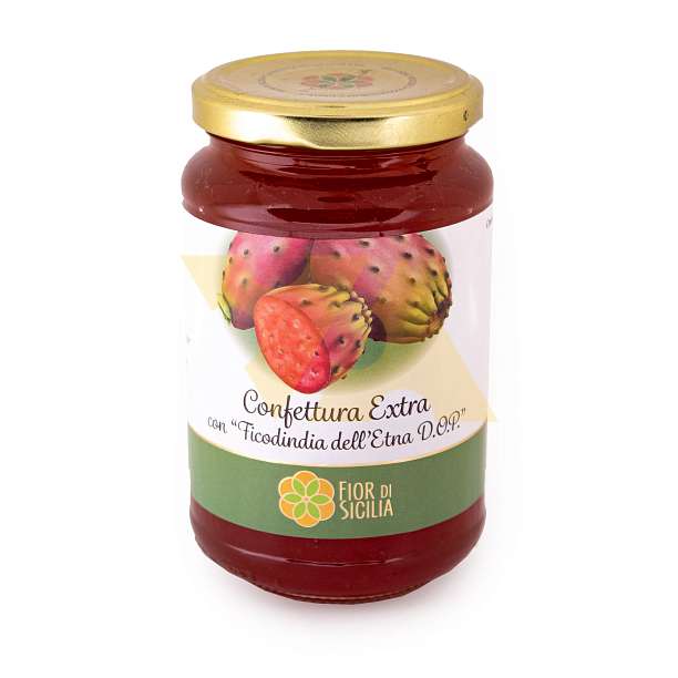 Конфитюр ЭКСТРА из индийского инжира (кактус Опунция с Этны) DOP, FIOR DI SICILIA, 0,430 кг  Agrisicilia Италия