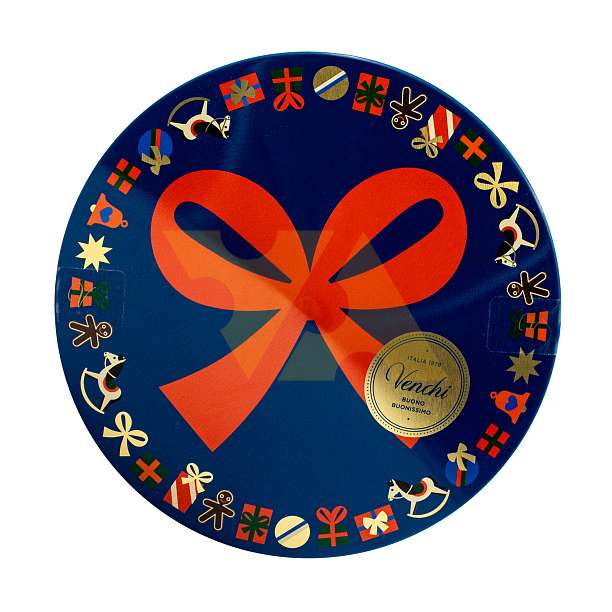 Ассорти шоколадных конфет BUREAU ALICE, VENCHI, 0,205 кг (ж/б шляпная коробка, коллекция «Рождественская Алиса»)  Venchi Италия