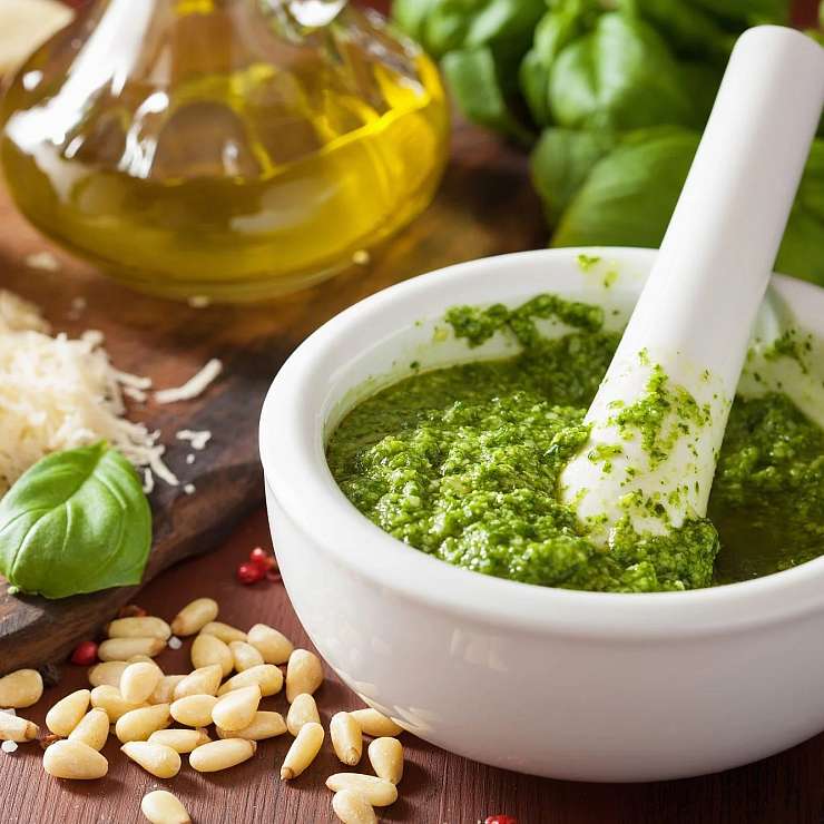 Соус песто (Pesto) или песто алла дженовезе (Pesto alla Genovese) 