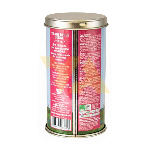 Ассорти трех видов чая "Женский", 12 пакетиков по 3 гр, REGINADIFIORI, 0,036 гр (жест/кор)  REGINADIFIORI Италия