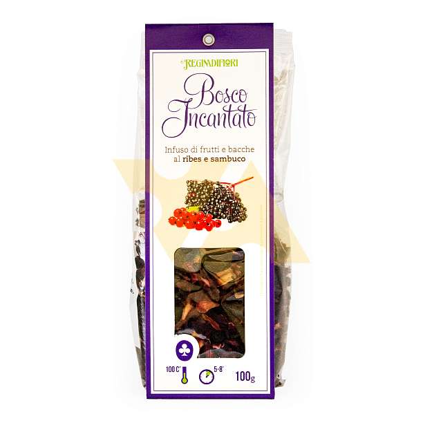 Чай ягодный с красной смородиной и бузиной "Заколдованный лес", REGINADIFIORI, 0,100 гр (пл/пак)  REGINADIFIORI Италия