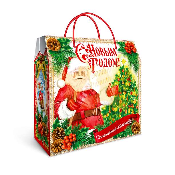 Новогодняя коробка "СантаСуперСтар b313" "С Новым Годом! Исполнения желаний"