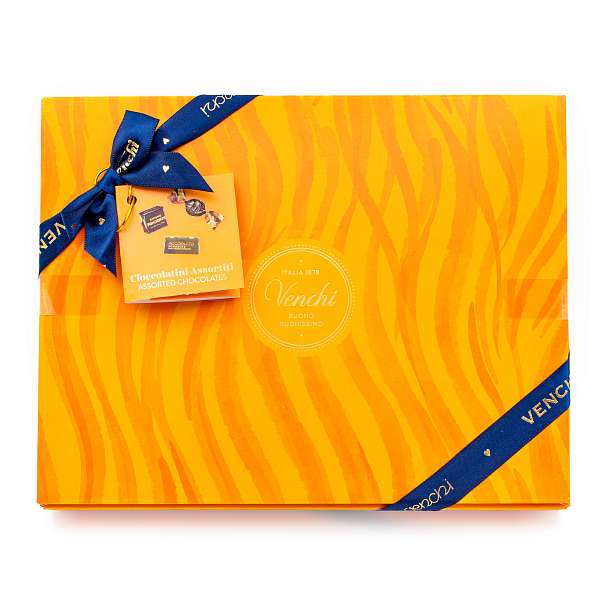 Ассорти конфет в темном шоколаде, 3 вида, VENCHI, 0,180 кг (подарочная карт/кор Мурано)  Venchi Италия