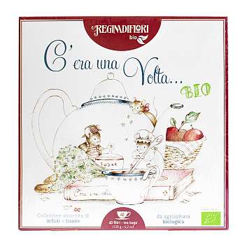 Чайная коллекция 8 видов чая, 40 пакетиков по 3 гр, BIO "C\'era una Volta...", REGINADIFIORI, 0,120 кг (подарочная карт/кор)