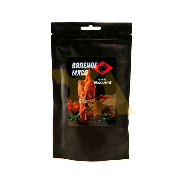 Кролик вяленый (вяленое мясо ломтики кролика), упаковка гурмэ, "Ранчо Мяссури", 0,05 кг  Ранчо Мяссури Россия