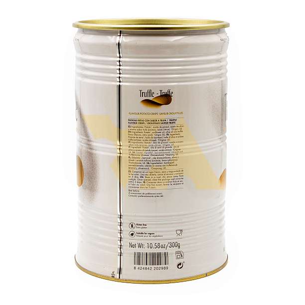 Чипсы картофельные со вкусом трюфеля, RUBIO, 0,300 кг (ж/б)  Rubio Snacks Испания