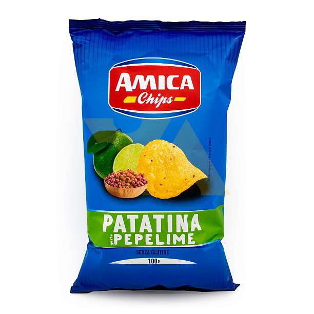 Чипсы картофельные со вкусом лайма и перца PEP&LIME, AMICA CHIPS, 0,100 кг  Amica Chips Италия