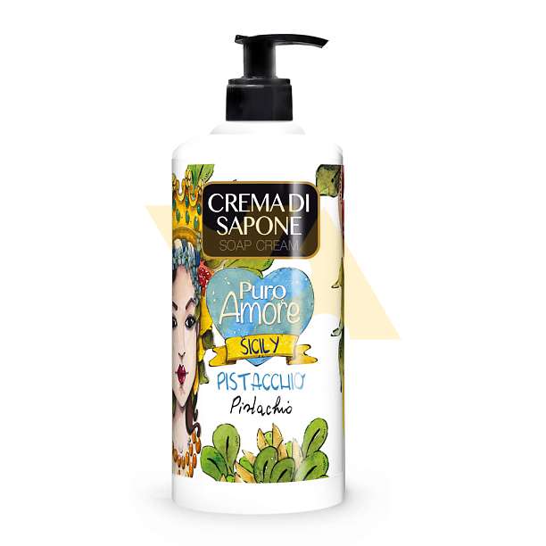 Крем-мыло с фисташками, PURO AMORE, 0,500 мл FarmaLais Италия