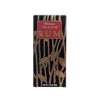 Шоколад горький с ромом, 70% какао, ром 0,1%, STAINER, 0,05 кг