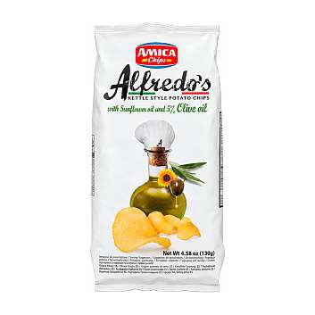 Чипсы картофельные с оливковым маслом (2,3%) т.м. ALFREDO\'S, AMICA CHIPS, 0,130 кг