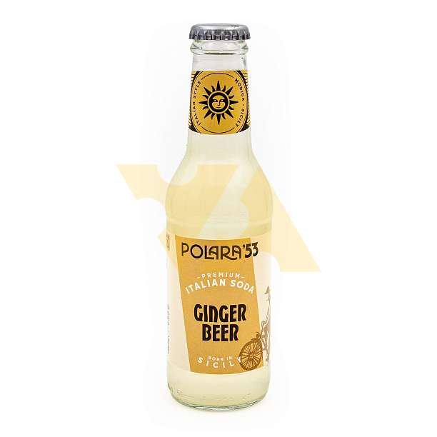 Пиво имбирное, напиток сокосодержащий газированный POLARA, 0,200 л (ст/бут)  BIBITE POLARA S.R.L. Италия