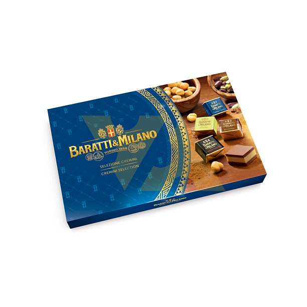 Конфеты шоколадные ассорти т.м. «BARATTI&MILANO», кремино 4 вкуса 0,230 кг  Baratti & Milano Италия