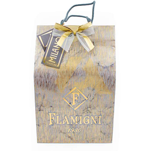 Панеттоне Миланский с изюмом и цукатами, FLAMIGNI, 1 кг (пакет подарочный)  Flamigni S.r.L. Италия