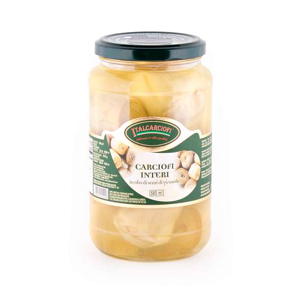 Артишоки целые в подсолнечном масле, ITALCARCIOFI, 0,53 кг/0,31 кг/0,58 л (ст/б) 0.58 л. Italcarciofi S.r.L. Италия