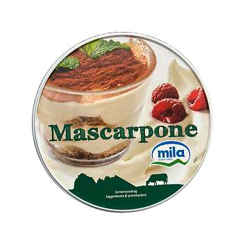 Маскарпоне, сыр свежий сливочный, MILA, 0,500 кг (пл/б)