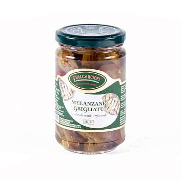 Баклажаны на гриле в подсолнечном масле, ITALCARCIOFI, 0,29 кг/0,17 кг/0,314 л (ст/б)