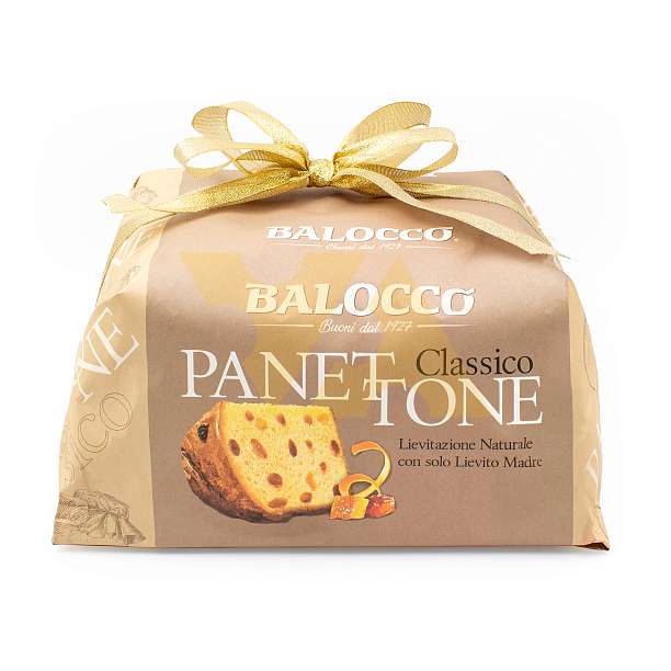 Панеттоне CLASSICO с изюмом и цукатами, рождественский кекс из Милана, BALOCCO, 1 кг (бум/упак) 1 кг. Balocco Италия