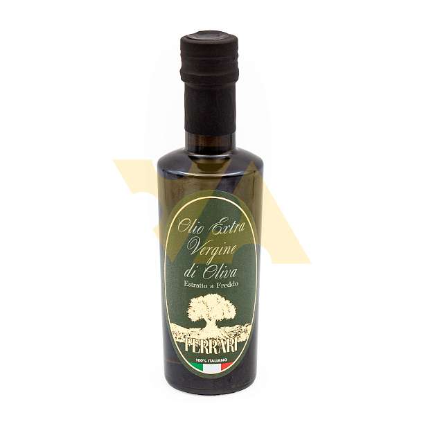 Масло оливковое первого холодного отжима, 100% ITALIANO, FERRARI, 0,250 л (ст/бут)  Azienda FERRARI Италия