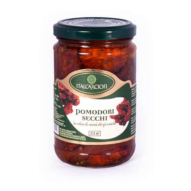 Томаты сушеные в подсолнечном масле, ITALCARCIOFI, 0,28 кг/0,14 кг/0,314 л (ст/б)  Italcarciofi S.r.L. Италия