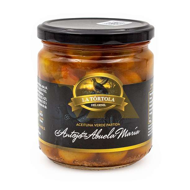 Оливки зеленые без косточек "ANTOJO DE LA ABUELA MARÍA", LA TORTOLA, 0,370 кг/0,200 кг (ст/б)  LA TORTOLA Испания