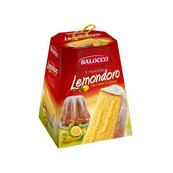 Пандоро LEMONDORO, рождественский кекс из Вероны с лимонным кремом, BALOCCO, 0,8 кг (карт/кор)