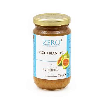 Конфитюр из белого инжира без сахара, AGRISICILIA, 0,220 кг (ст/б)