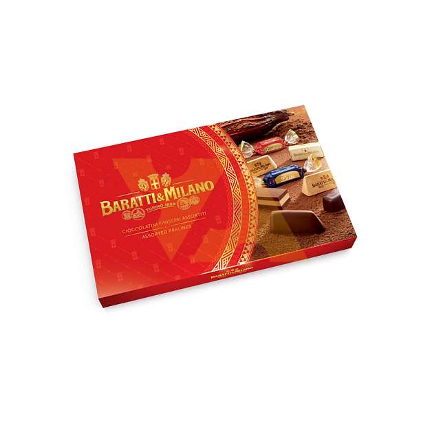 Пралине Чоколатини шоколадные ассорти, 4 вкуса, 4442, BARATTI&MILANO, 0,230 кг (карт/кор)  Baratti & Milano Италия