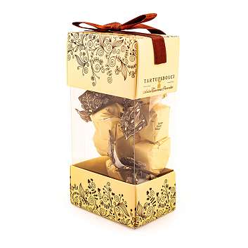 Конфеты Трюфели Дольче 0103 БАШЕНКА, ANTICA TORRONERIA PIEMONTESE, 0,140 кг (карт/кор желтая башенка с окном)