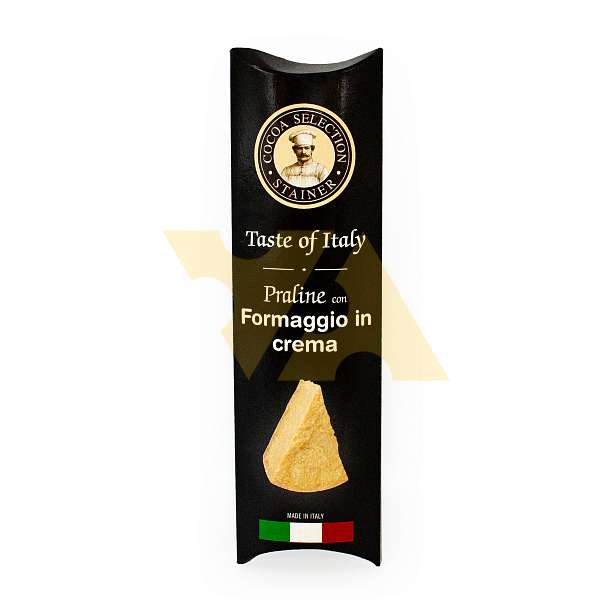 Пралине 121 в белом шоколаде с кремом из сыра Пармезан (Пармиджано Реджано) COCOA SELECTION, STAINER, 0,0294 кг (карт/кор) 0.0294 кг. ANDREA STAINER Италия