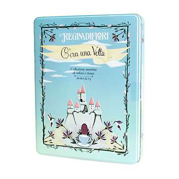 Чайная коллекция 6 видов чая, 36 пакетиков по 3 гр, "C\'era una Volta...", REGINADIFIORI, 0,108 кг (подарочная жест/кор)