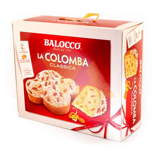 Коломба классическая, кулич с апельсиновыми цукатами, BALOCCO, 0,750 кг (карт/кор)  Balocco Италия