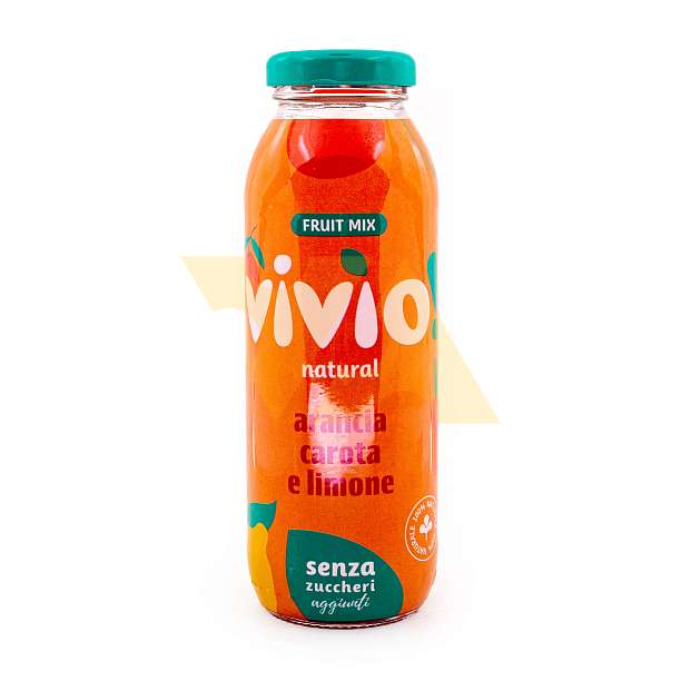 Напиток фруктовый натуральный с соком апельсина, моркови и лимона, без добавления сахара, VIVIO, 0,250 л (ст/бут)  BIBITE POLARA S.R.L. Италия