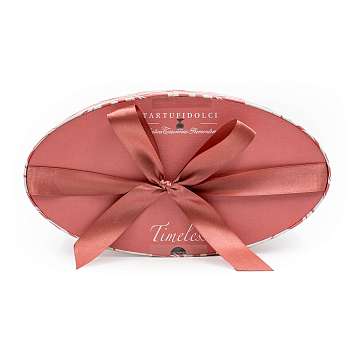 Ассорти TIMELESS TARTUFIDOLCI, 9 видов, ANTICA TORRONERIA PIEMONTESE, 0,400 кг (карт/кор розовое золото лодочкой)